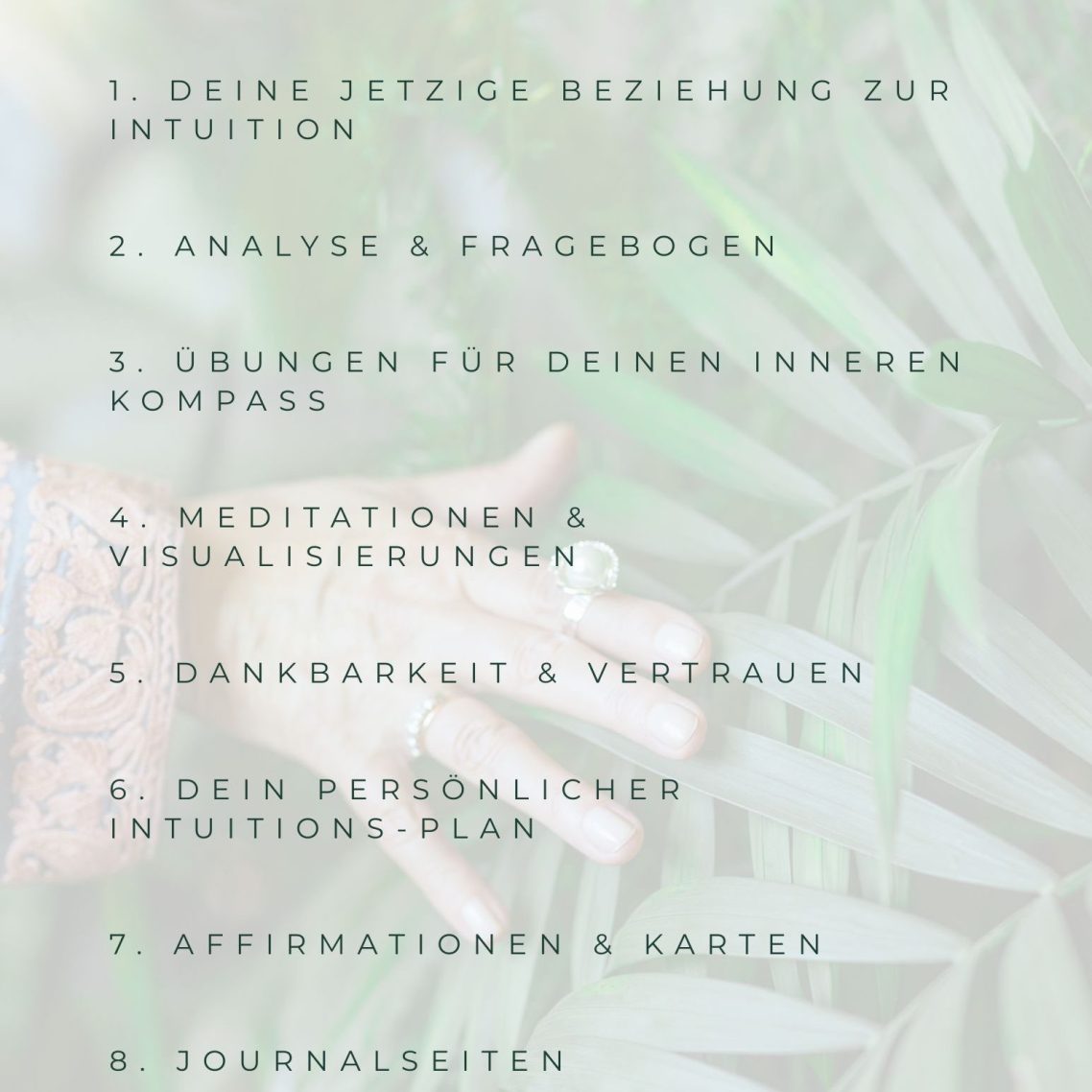 Deine innere Stimme. Dein innerer Kompass. Inhaltsverzeichnis